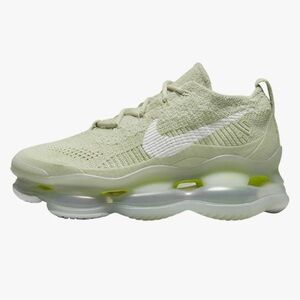 NEW | Nike Women's Air Max Scorpion Flyknit in Olive Aura / White - Volt SZ 8.5